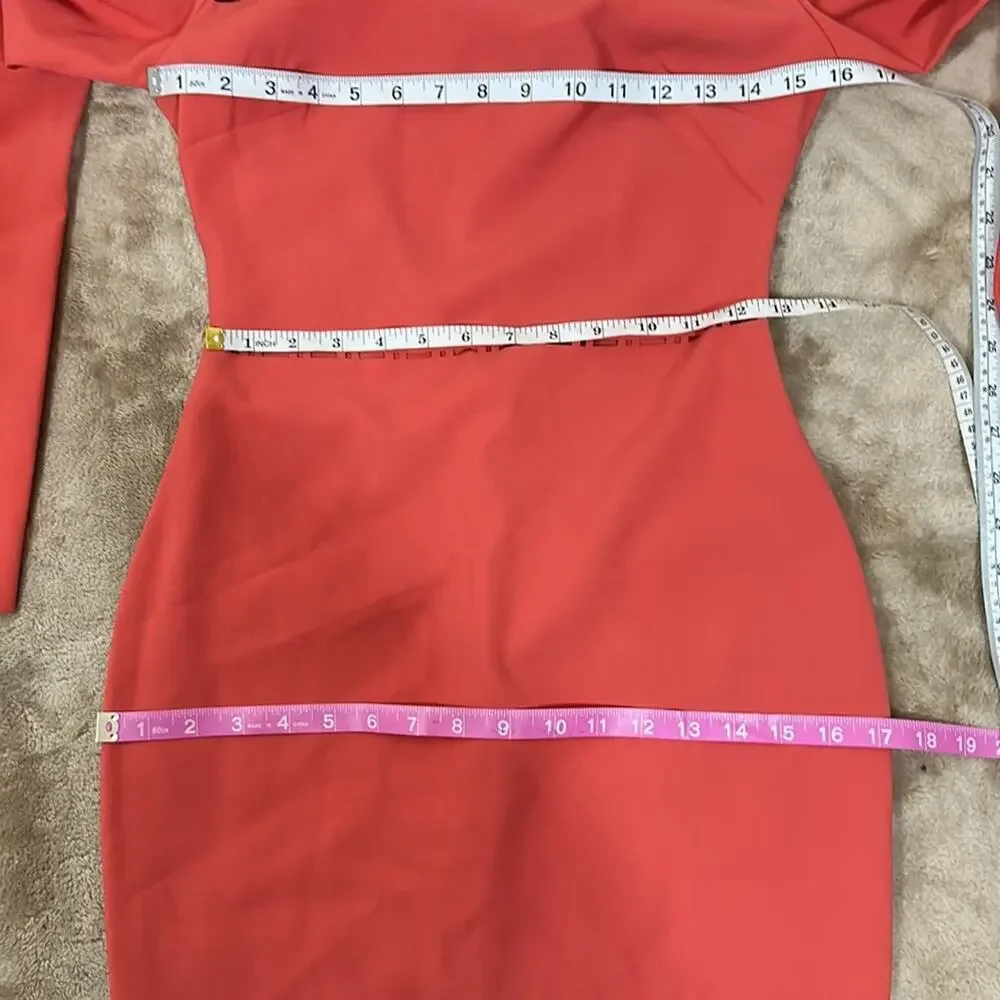 Likely Solace‎ Eyelet Cutout Coral Mini Dress NWOT
